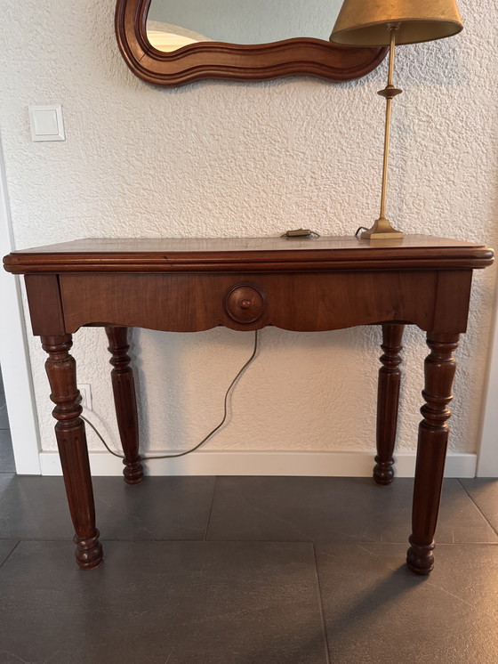 Image 1 of Antieke consoletafel met spiegel - Elegante set in klassieke stijl