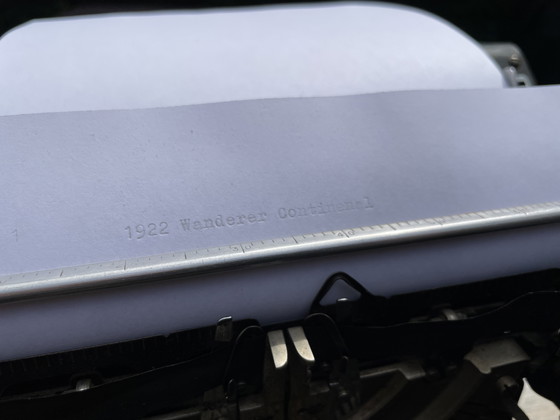 Image 1 of Voll funktionsfähige Wanderer Continental Schreibmaschine 1922 Berlin - gereinigt und geölt