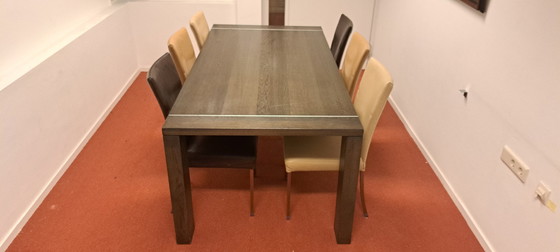 Image 1 of Sleek wooden dining table | Modern & timeless design