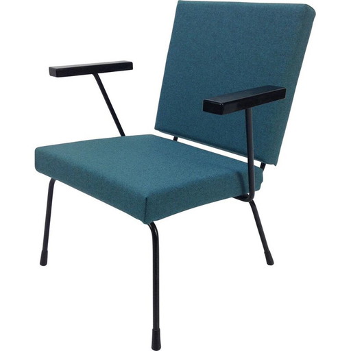 Poltrona lounge vintage di Wim Rietveld per Gispen 1950