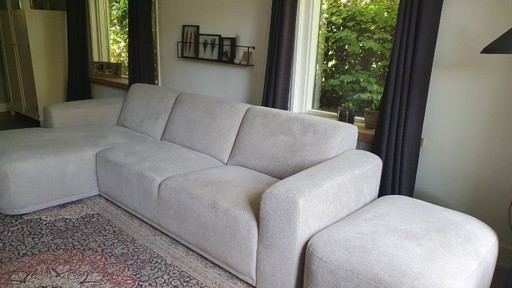 Zgan hoekbank Eijerkamp met losse hocker