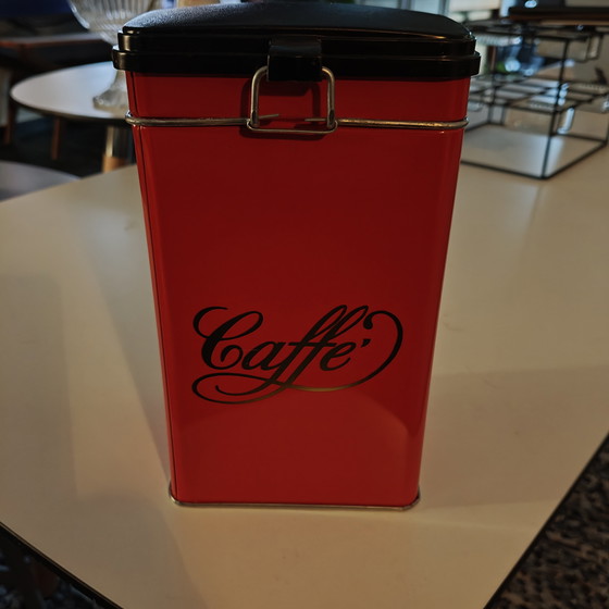 Image 1 of Set di 6 barattoli di caffè vintage "Caffé" mai usati.