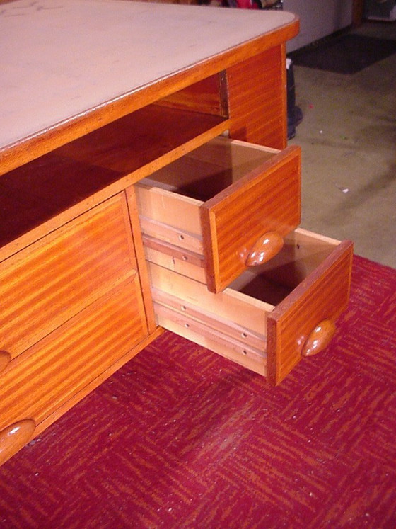 Image 1 of Mostrador de caoba de diseño, mueble de tienda, muebles antiguos, bar