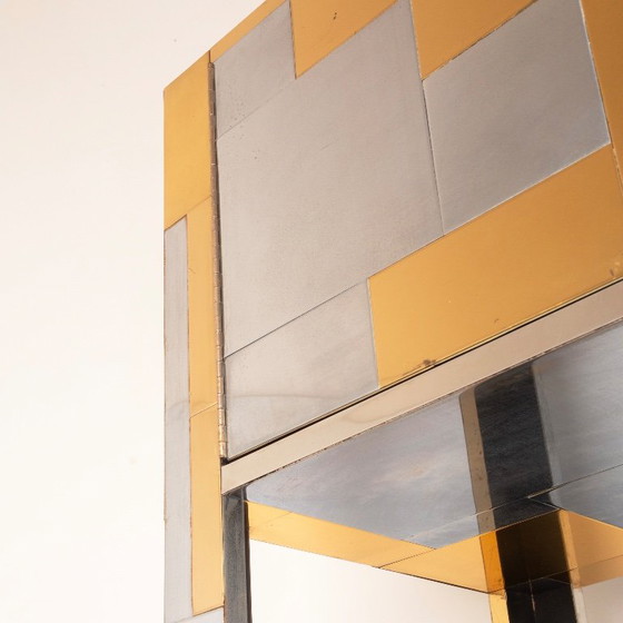 Paul Evans Cityscape Brass and Stainless Steel Bookcase, First Series, 1971 (photo 23 of 29)