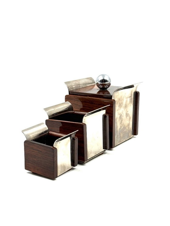 Image 1 of Set asbakken uit het midden van de 20e eeuw, Ico Parisi, Italië, jaren 60.