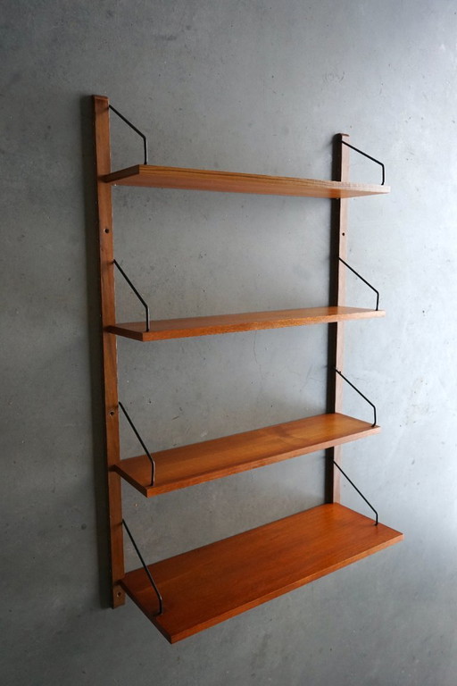 Mid-Century Danish Wall Unit by Poul Cadovius for Cado, 1960s