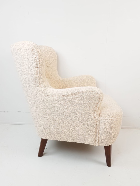 Image 1 of Vintage Artifort Theo Ruth Fauteuil Teddy Nieuw Gestoffeerd