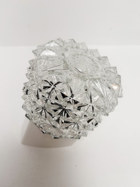 Set di 4 applique o plafoniere vintage in vetro, anni '70 – Plastic, Glass (photo 10 of 14)