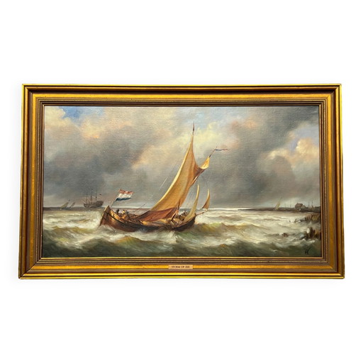 Schilderij "Storm". – schilderijen tekeningen, Canvas
