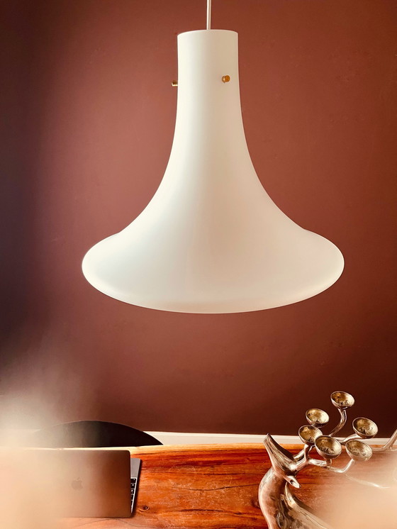 Image 1 of XL Glashütte Limburg Trompetenlampe