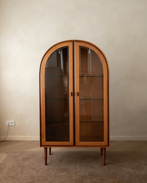 Vitrine arquée Mid Century par Brinkmann, années 1980