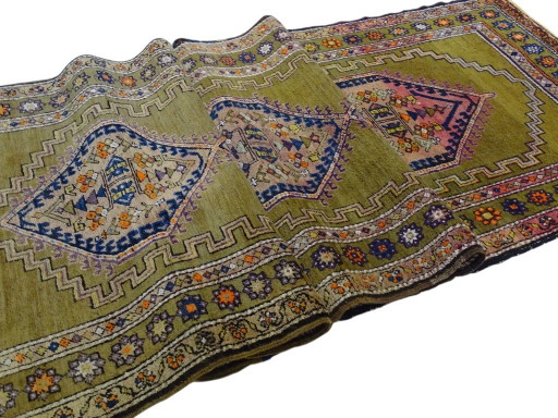 Semi-antique Kazak runner - 375 x 113 - Hand-knotted