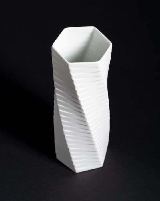 Image 1 of ROSENTHAL Studio-Line WERNER UHL Bisque Porcelain Vase Trio PISA Postmodernism