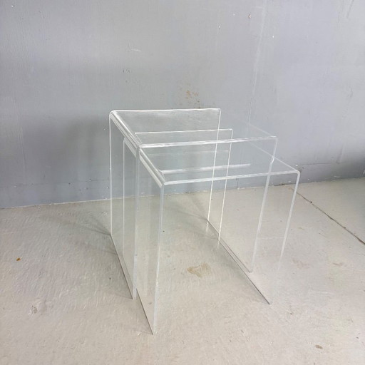 Vintage perspex mimiset 2-delig