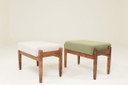 Scandinavische grijze bouclé kruk, set van 2 kinderstoelen