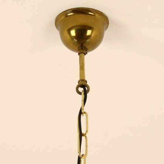 Image 1 of Lámpara colgante grande de cristal de Murano soplado a mano | Italia | Década de 1970 | Diseño de vidrio orgánico