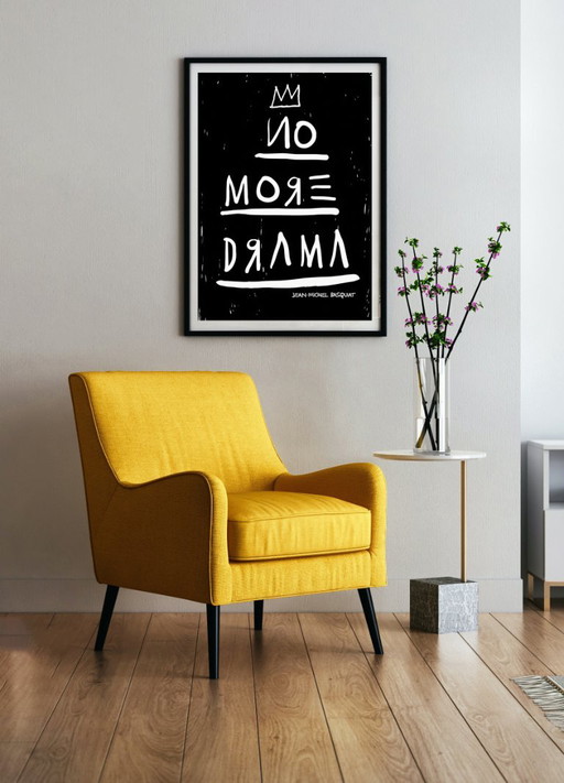 No More Drama - quote by Jean-Michel Basquiat - Poster 50 x 70 cm – Paper (photo 2 of 10)
