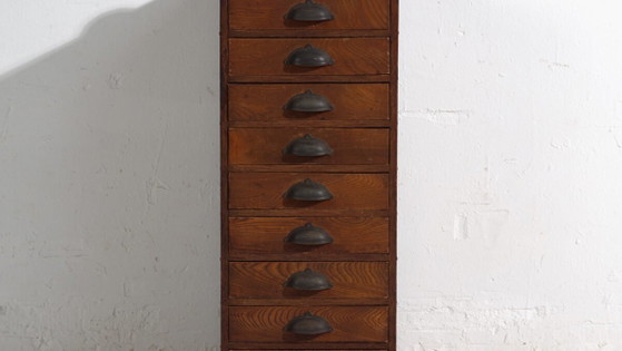 Artist storage chest Japanese ten-drawer cabinet – Showa Period (c.1950–1979) – Chest of drawers, Metal (photo 3 of 40)