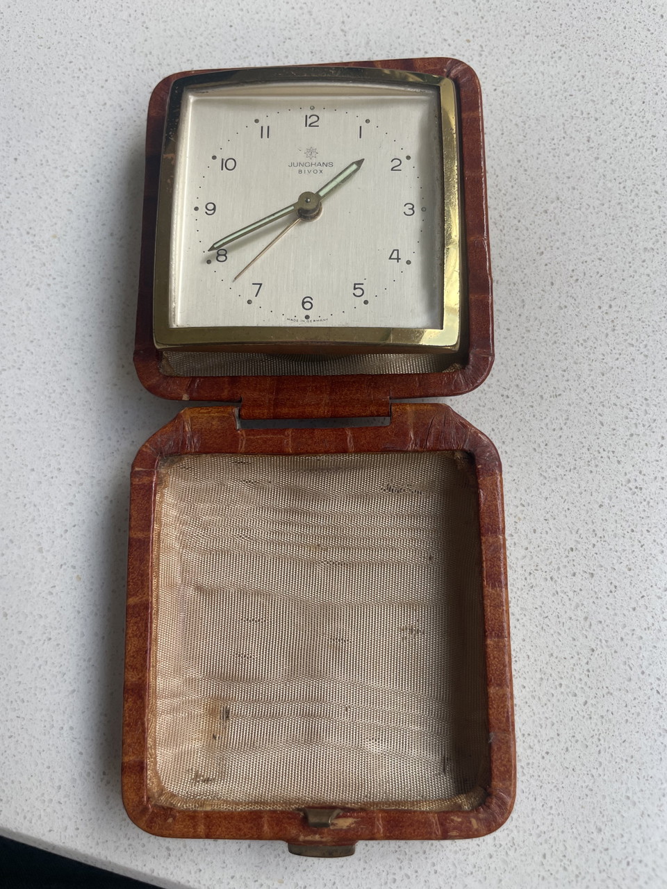 Despertador de viaje Junghans Bivox Vintage Made in Germany