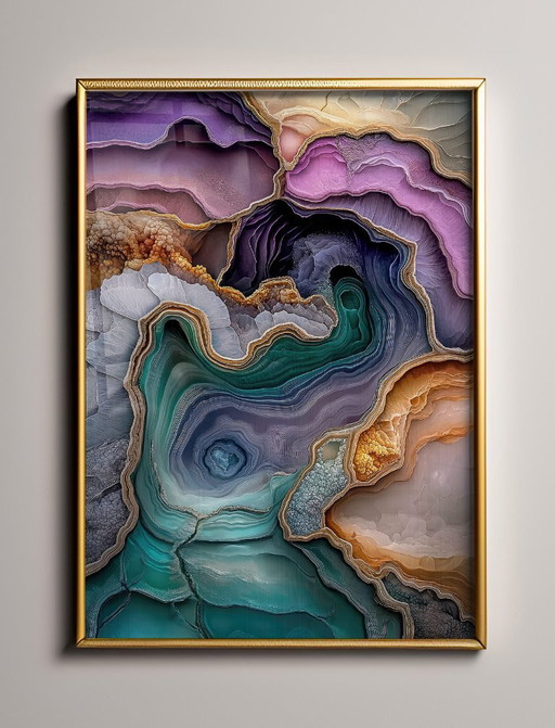 Acrylic Glass Artwork | 200x140 cm | Depthwave #7 (Ori, 1983)