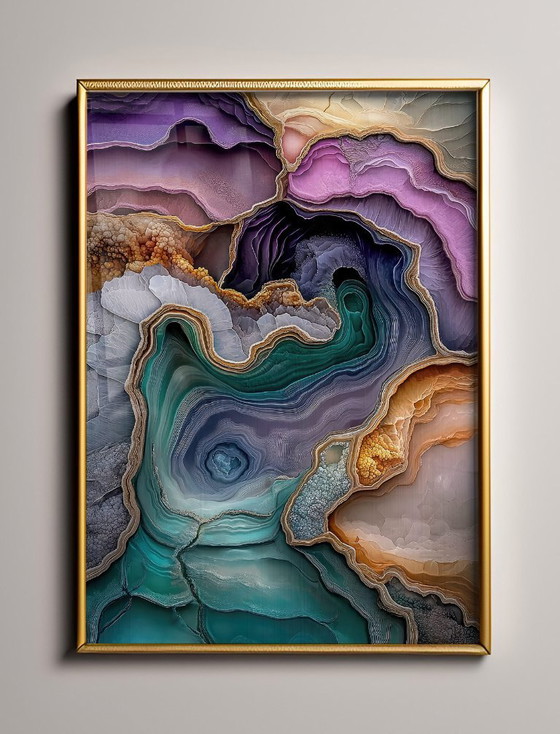 Image 1 of Acrylic Glass Artwork | 200x140 cm | Depthwave #7 (Ori, 1983)