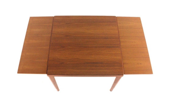 Restored Henning Kjaernulf For Vejle Extendable Dining Table Square Danish Vintage – Wood (photo 15 of 15)