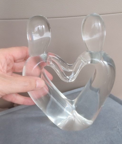 Henryk Rysz Crystal Heart shape Love Art glass liefde