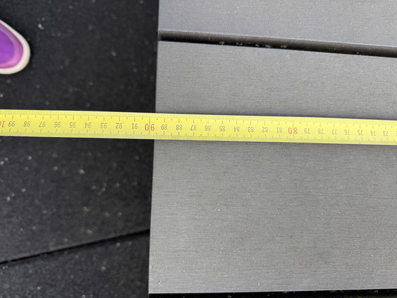 Image 1 of Chaise longue unique en acier inoxydable avec des planches composites solides