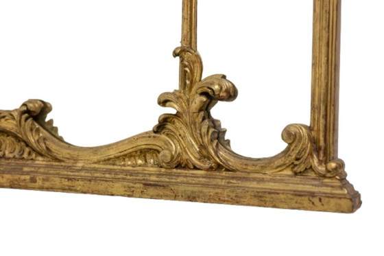 Image 1 of Grand miroir trumeau, de style Louis XV. 1950s.