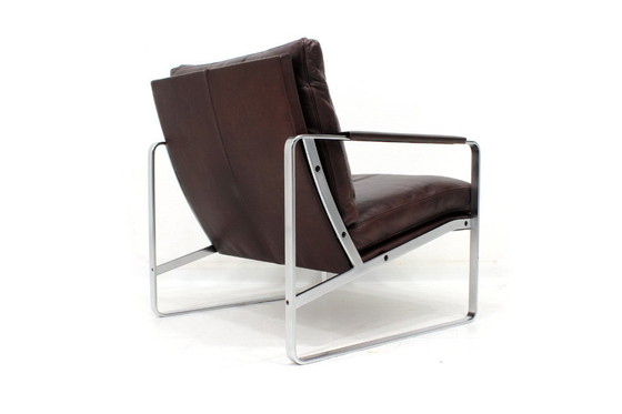 Image 1 of Zo goed als nieuw! Walter Knoll Fabricius 710 loungestoel, fauteuil met premium leer, originele prijs €5998.