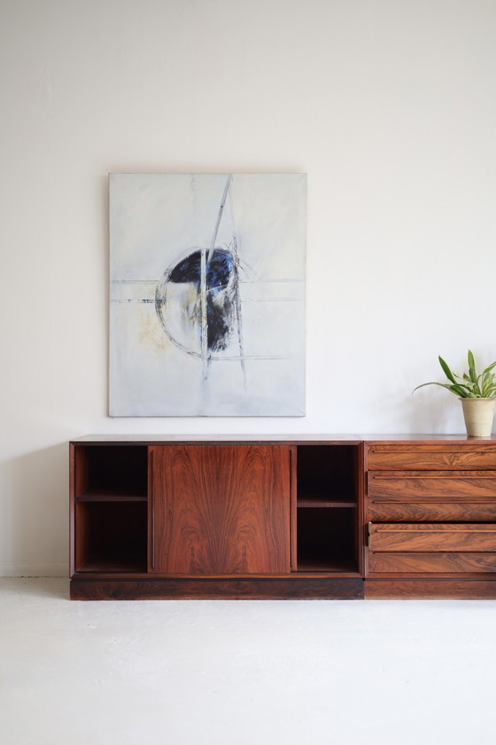 Image 1 of Buffet Omann Jun Møbelfabrik, portes coulissantes, années 1950/60