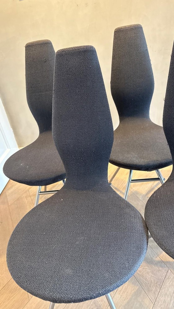 stokke, varier date stoelen, Eetkamerstoelen, Katoen, Zwart (foto 4 van 8)