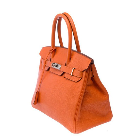 Image 1 of Zak HERMES Birkin 30 en Cuir Oranje - 103365