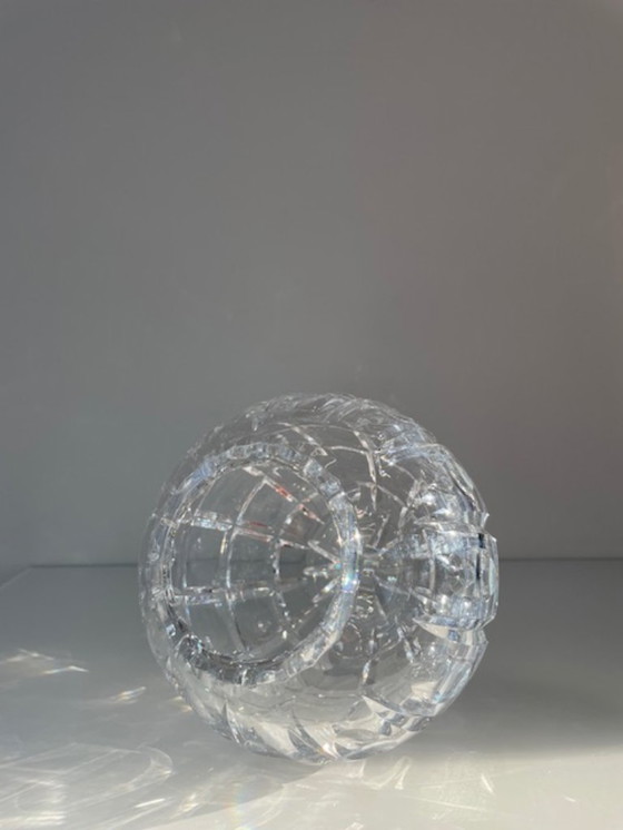 Image 1 of Cut crystal sphere vase