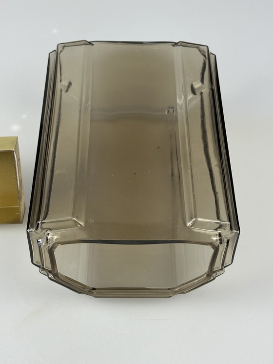 Image 1 of 60s 70s aplique Glashütte Limburg Alemania vidrio y metal Age Design