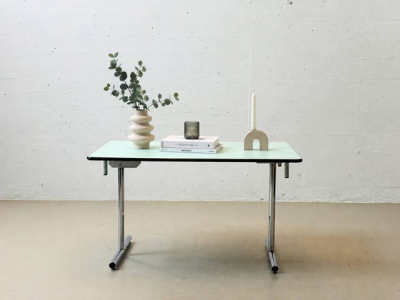 Image 1 of Mesa plegable Kelko práctica de color turquesa/verde