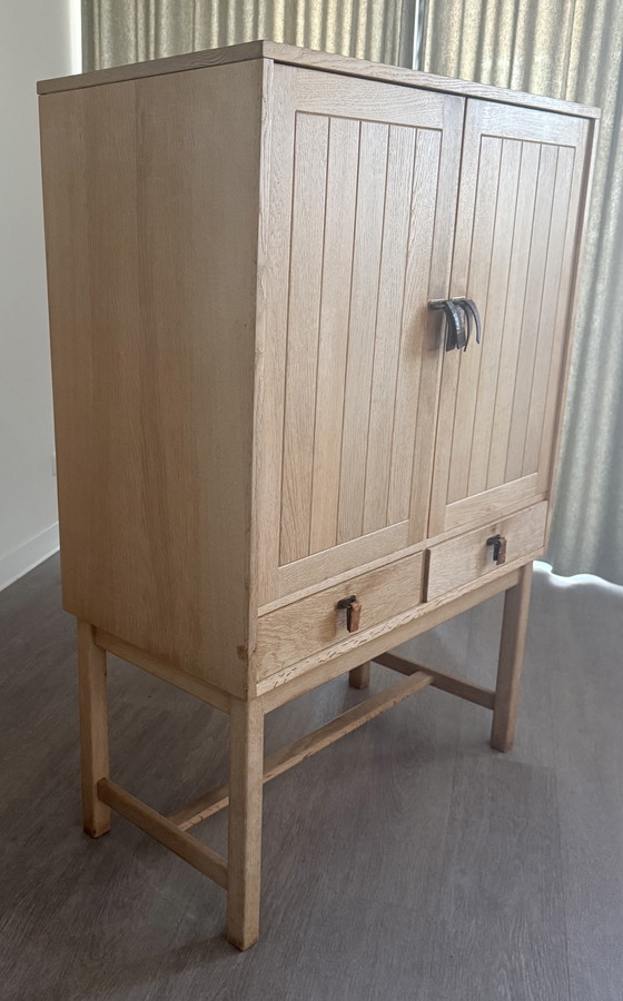 Image 1 of Kurt Østervig eikenhouten hoogbord