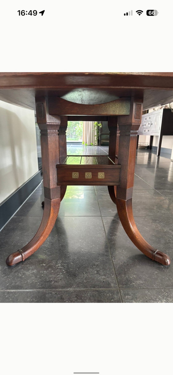 Designer Side Table (Schuitema) – Wood, Brass (photo 6 of 7)