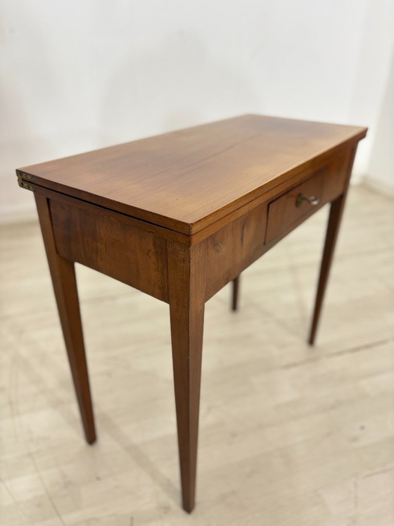 Image 1 of Prachtige antieke consoletafel / bureau / tafel / mahoniehouten ladekast