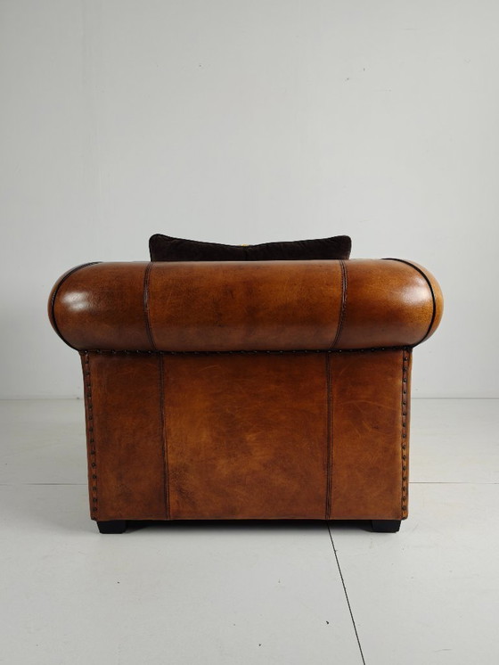 Image 1 of Poltrona lounge XL di lusso in pelle di pecora – Lounge Atelier