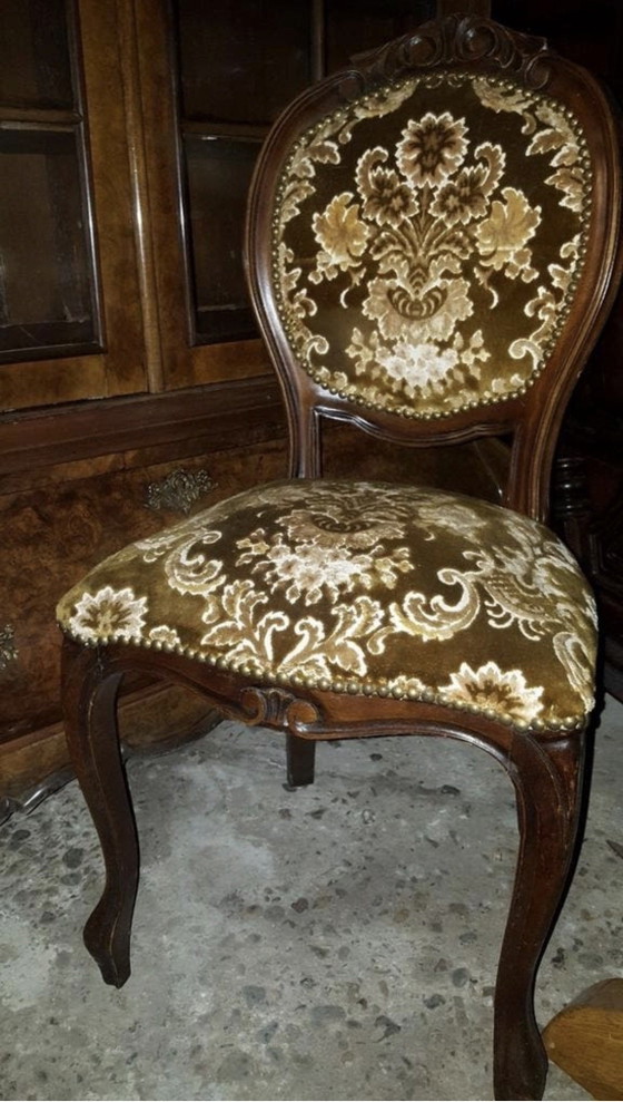 Image 1 of 2 ensembles de 4 chaises de salle à manger baroques