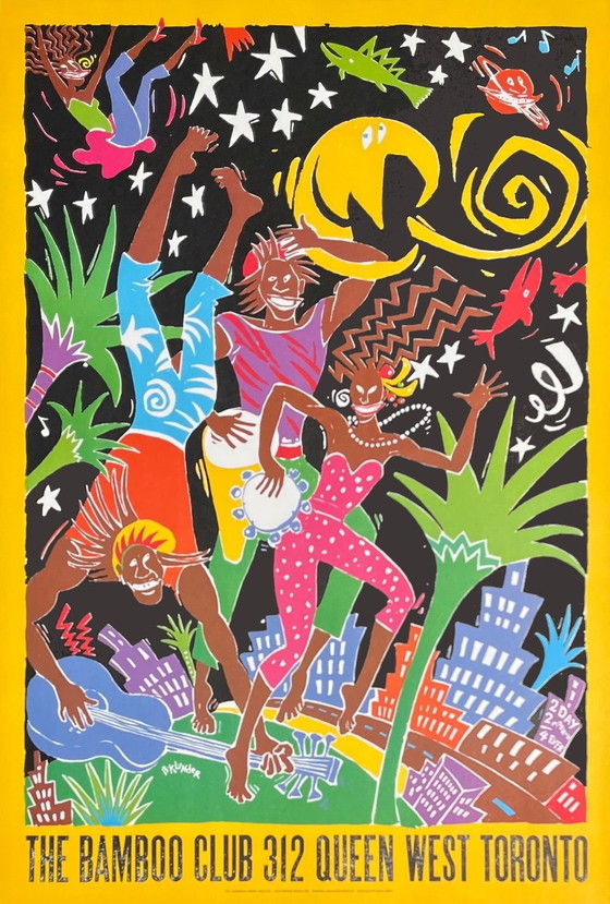Image 1 of Barbara KLUNDER The Bamboo Club Toronto originele poster 1990