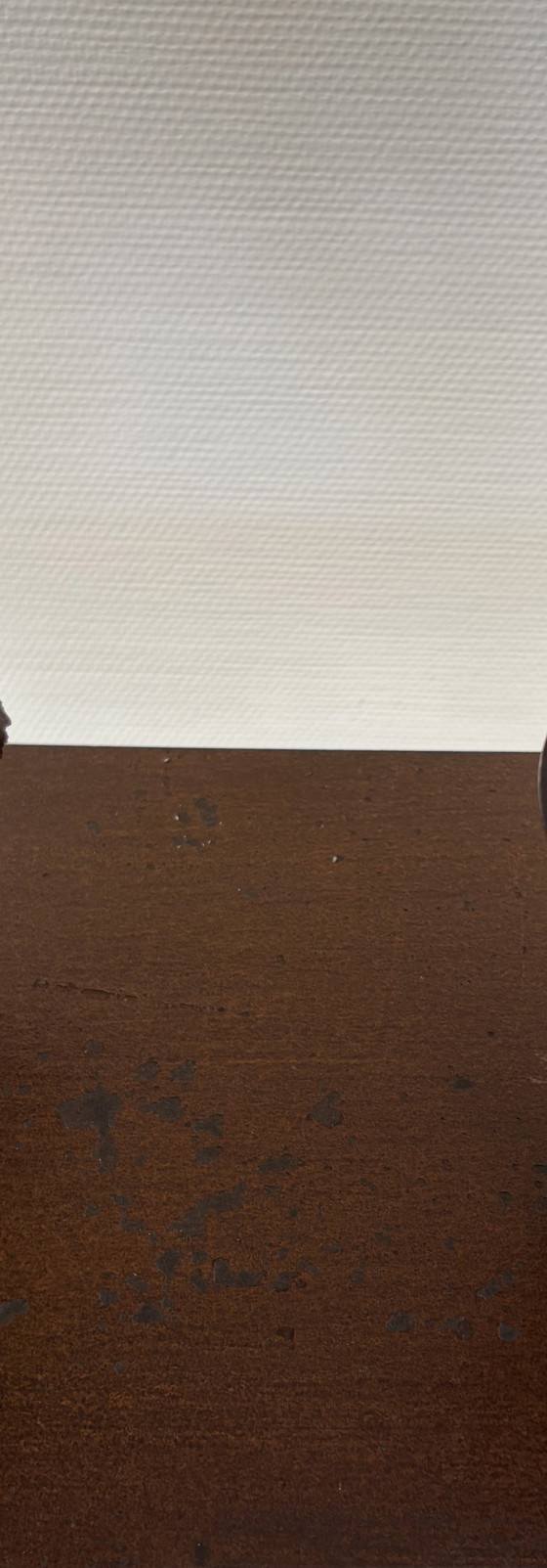 Image 1 of Vintage wrought iron console side table Castiron Japandi style L90cm