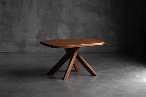 T35A Dining Table by Pierre Chapo, France, 1970s