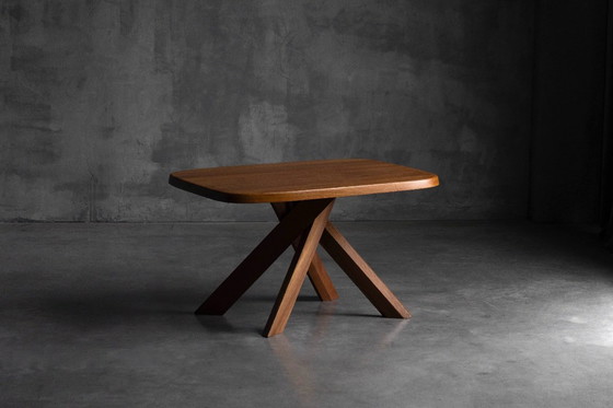 Image 1 of Tavolo da pranzo T35A di Pierre Chapo, Francia, anni '70