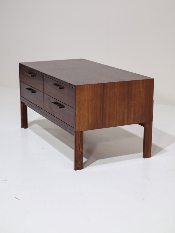 Image 1 of Cassettiera bassa Kai Kristiansen, mobile da ingresso in palissandro