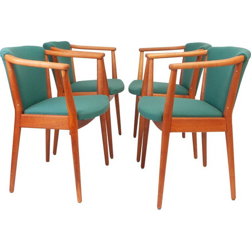 Set di 4 poltrone vintage, modello 83a, di Nanna Ditzel per Søren Willadsen, Danimarca 1960