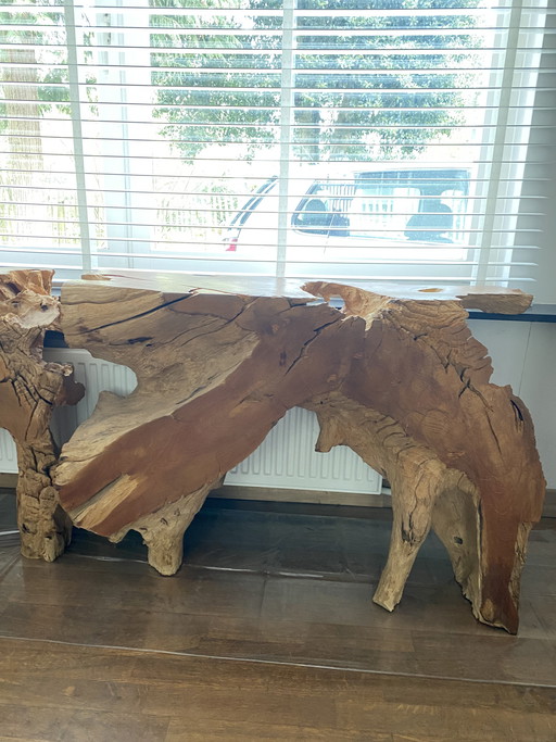 Solid wood side table 2 pieces