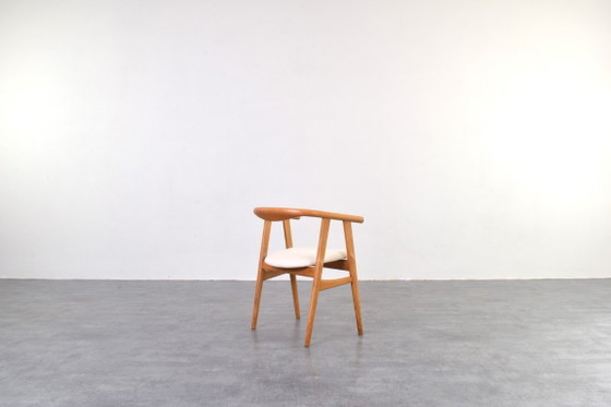 Image 1 of Sedia da pranzo in rovere di metà secolo, disegnata da Hans Wegner per Getama, anni '70.