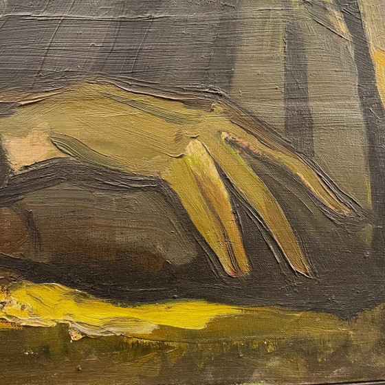 Luc Perot, Colette Woman Wearing, 1947, Huile sur Toile – Peintures et dessins, Canvas, Wood (photo 4 of 11)